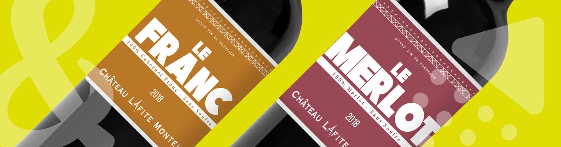 Up&Co étiquettes de vin Château Lafite-Monteil